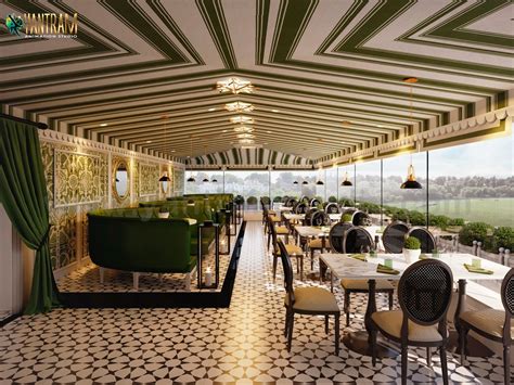 Lounge Bar And Restaurant Design By Yantram 3d Interior Designers