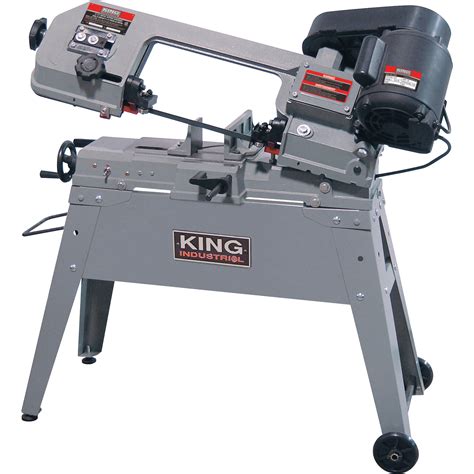 KING CANADA Metal Cutting Band Saw, Horizontal/Vertical, 5" Round and 4