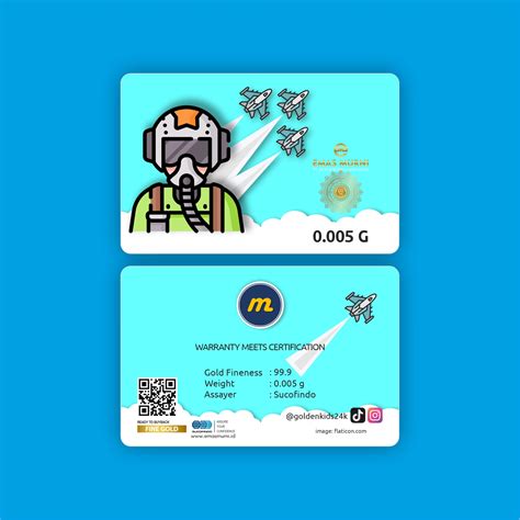 Blue Pilot Jet 0,005 - Emas Murni