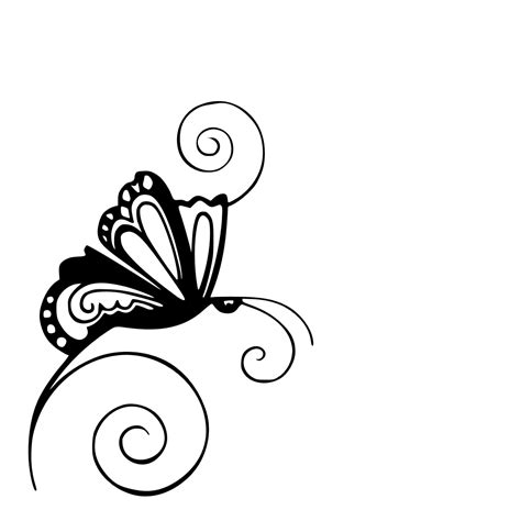 Butterfly Swirl Designs Clipart Best