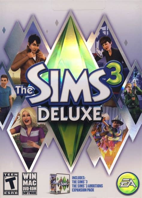 The Sims 3 Deluxe 2010 Box Cover Art Mobygames