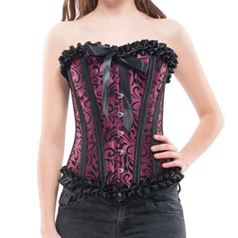 Buy 2016 Women Steampunk Clothing Gothic Plus Size Corsets Lace Up Boned