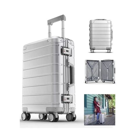 Xiaomi Metal Carry On Luggage 20 Inch Silver Bella Donna Store