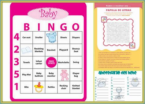 Baby Shower Bingo Game Baby Shower Bingo Game Pinterest Baby
