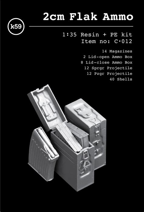 K59 C 012 2cm Flak 弾薬セット Ms Models Web Shop