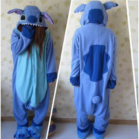 Pijamas 2019 Stitch Anime Animal Azul Lilo Stitch Pijamas Para Adultos