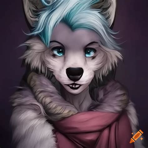 Artwork Of A Furry Wolf Woman