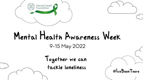 Mental Health Awareness Week 2022 Loneliness Youtube