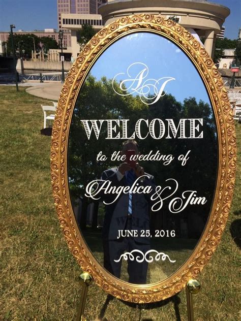 Dyi Welcome Mirror Sign Wedding Welcome Board Welcome Boards