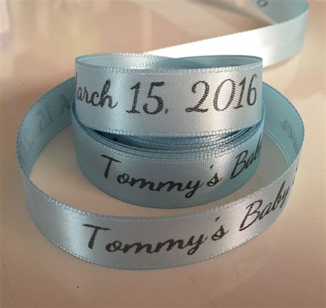Personalized Ribbon For Baby Shower Blue Mom To Be Baby Shower Award