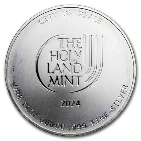 2024 1 Oz Silver Round Holy Land Mint Jerusalem