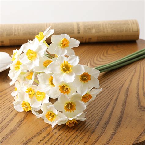 Artificial Daffodil Flowers Artificial Flowers Wedding Etsy