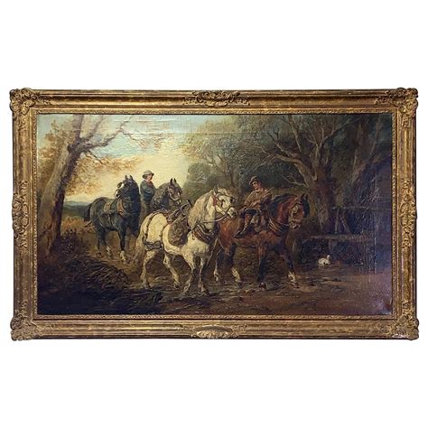 19th Century Old English Landscape Oil Painting At 1stdibs Old
