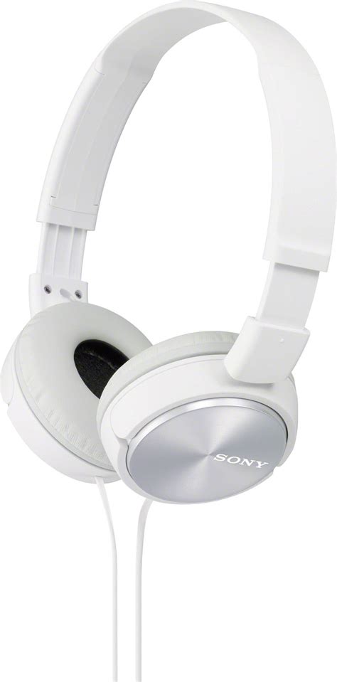 Sony Mdr Zx310 On Ear Headphones Corded 1075100 White Foldable