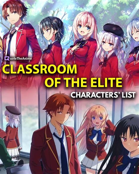 Classroom Of The Elite Characters List Wiki Character Class 1 B