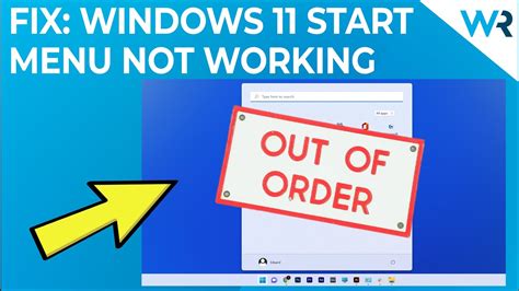 Fix The Windows 11 Start Menu Not Working In 4 Easy Ways Youtube