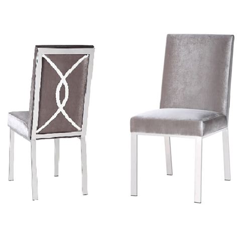 Chad In Silver Grey Dining Chair Dc Elite Furniture Rental