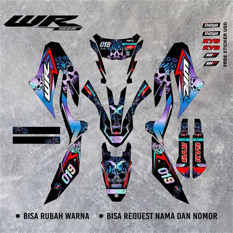 Jual New Desain Decal Yamaha Wr Full Body Bahan Premium Super