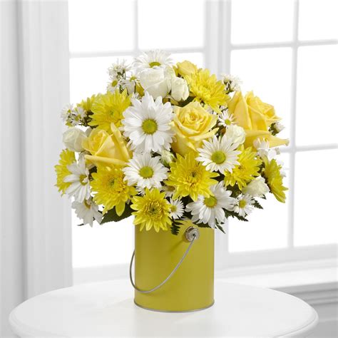 Color Your Day With Sunshine Bouquet Fresh Flowers Hand