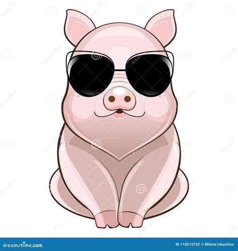 Cute Pig Cartoon Stock Vector Illustration Of Candy 118015752