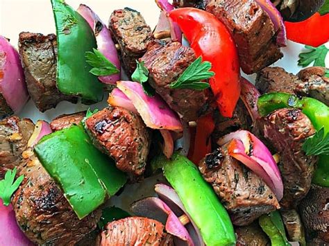 Beef Kabobs Marinated And Grilled Juicy Locked In Flavor A Gouda