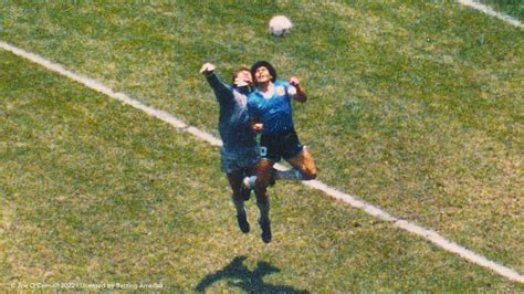 long lost photo of diego maradona s hand of god goal discovered in attic days before the 2022