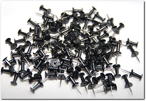 Black Push Pins Pack Of 200 Uk Stationery And Office Supplies