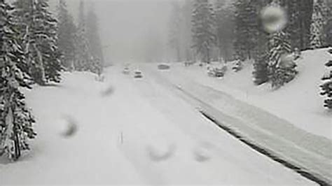 Winter Weather Pounds Sierra Nevada Dumps Rain And Snow Across