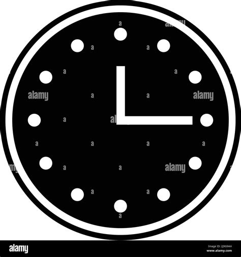 Black Clock Silhouette Icon Editable Vector Stock Vector Image And Art