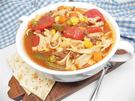 Hamburger Stew With Noodles Recipe In 2021 Hamburger Stew Stew