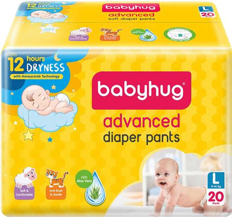 Buy Babyhug Advanced Pant Style Diapers Large 20 Pieces Online And Get