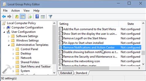How To Remove Taskbar Notification Area In Windows 10