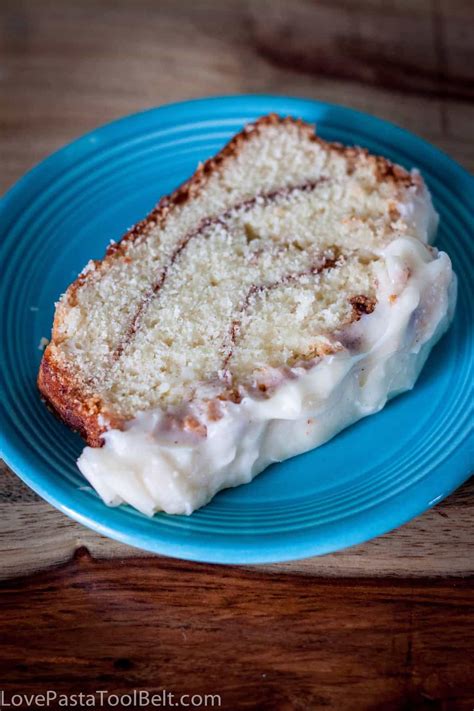 June 9, 2020 by bakerella. Cinnamon Roll Pound Cake - Love, Pasta, and a Tool Belt
