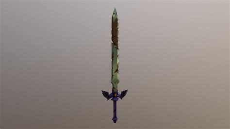 Damaged Master Sword From Botw 3d Model By Cocoartevideojuegos17