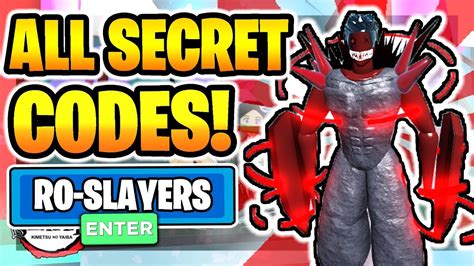 Codes contains rewards that can be redeemed by a player. *ALL* NEW SECRET WORKING RO-SLAYERS CODES! [CODE UPDATE ...