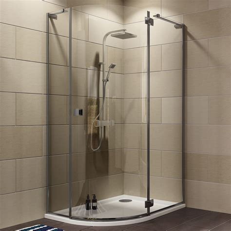 Cooke And Lewis Luxuriant Offset Quadrant Shower Enclosure W1200mm D