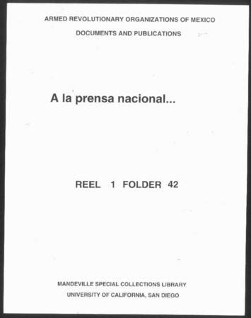 Consejo De Autodefensa Del Pueblo Guerrero A La Prensa Nacional