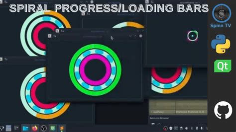 Python Spiral Progressloading Bar Pyqt Pyside Qtdesigner