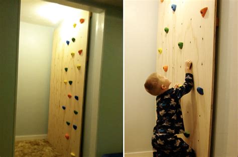 Secure the plywood panels to the cleats for a rock climbing walls near. DIY Kid's Climbing Wall - At Home with Kim Vallee
