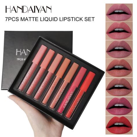 Handaiyan Matte Liquid Lipstick Set Waterproof Lipgloss High Pigment