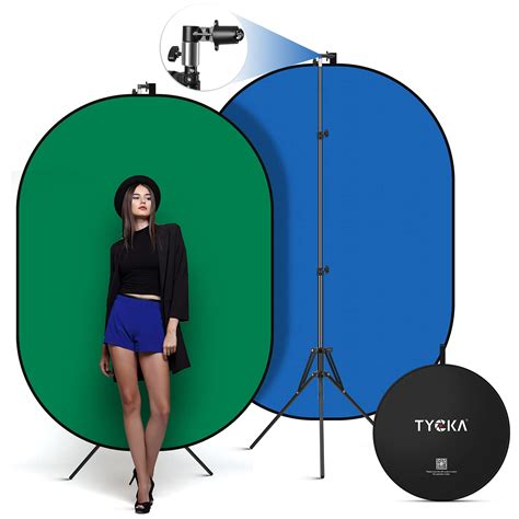 Buy 5 X 66ft Green Screen Backdrop With Stand Tycka Portable