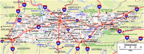 Tennessee Map: Discover the Beauty and Charm of Tennessee with Our