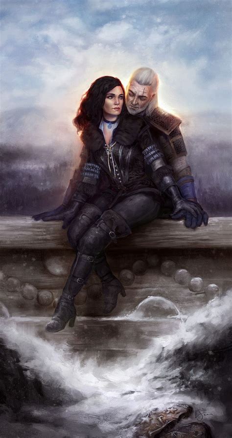 Yennefer And Geralt By Kedemel The Witcher The Witcher Game The