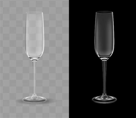 Premium Vector Realistic Champagne Glasses Transparent