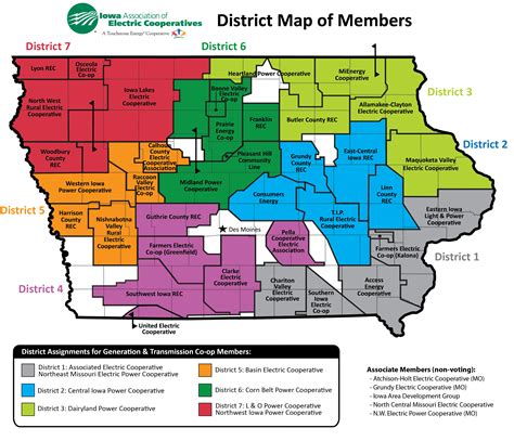 Districts And Board Iowa Association Of Electric Cooperatives