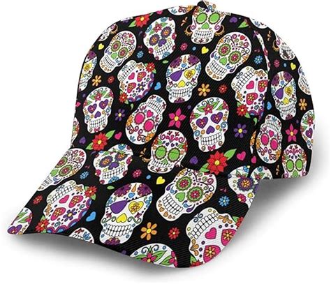 Day Of The Dead Sugar Skull Personalized Baseball Hat Snapback Ball Cap