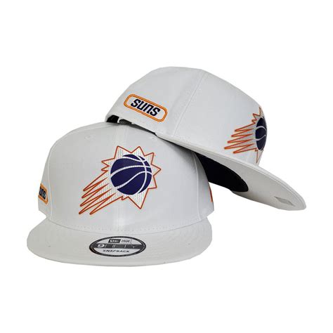 Phoenix Suns New Era Official White 9fifty Snapback Hat Exclusive