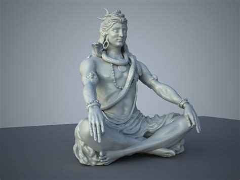 Turbosquid Com D Models D Max Lord Shiva Statue