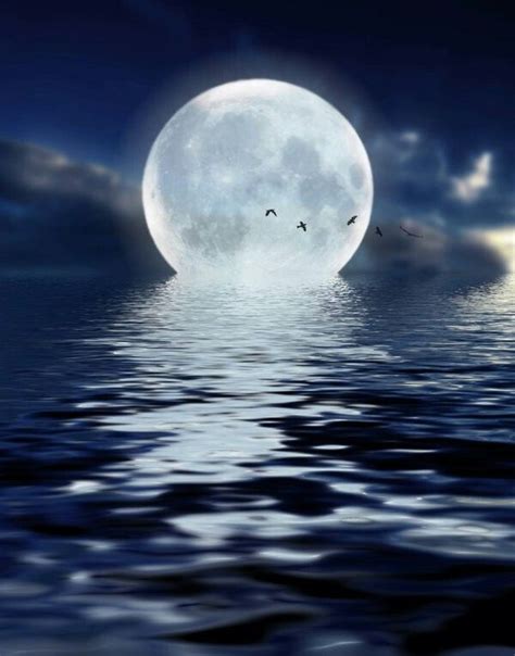 Water Reflection Beautiful Moon Images Water Reflections Background