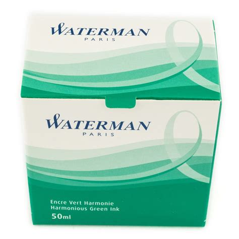 Waterman Harmonious Green 50ml Ink Bottle Scribe Market
